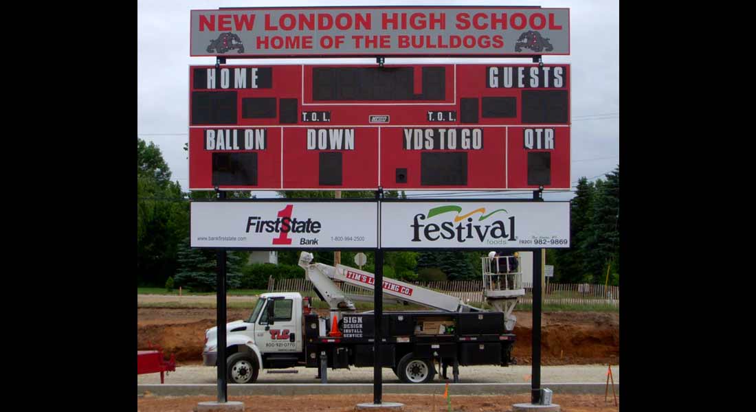 scoreboard installation