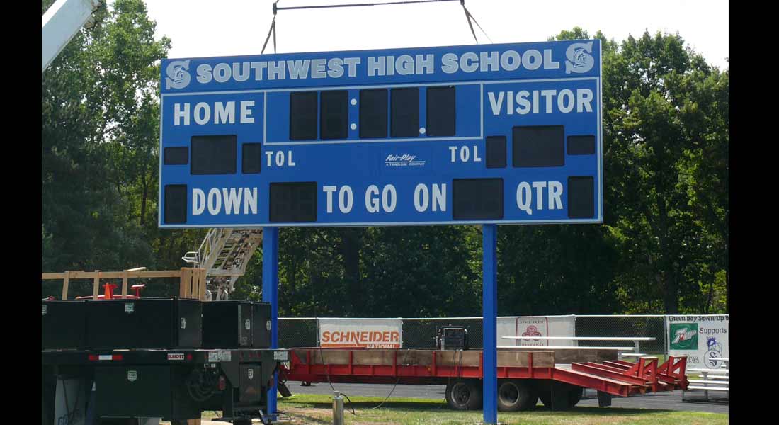 Scoreboard installation