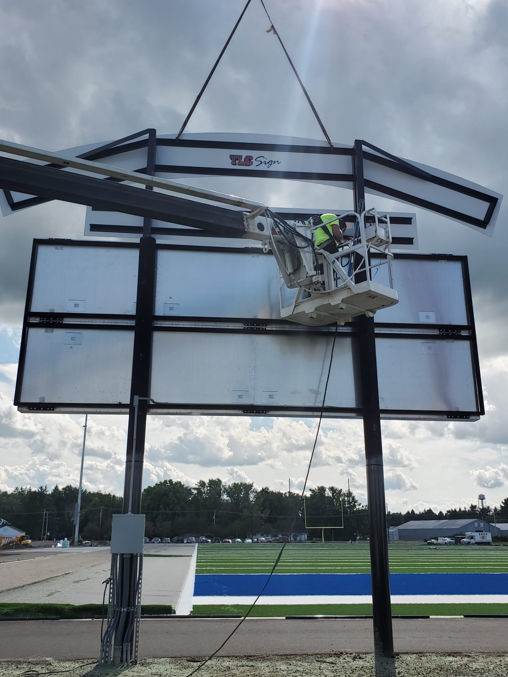 scoreboard installation